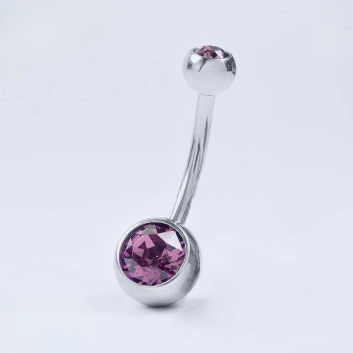 Банан Аметист 2 Камня 1.6 мм (14 G)